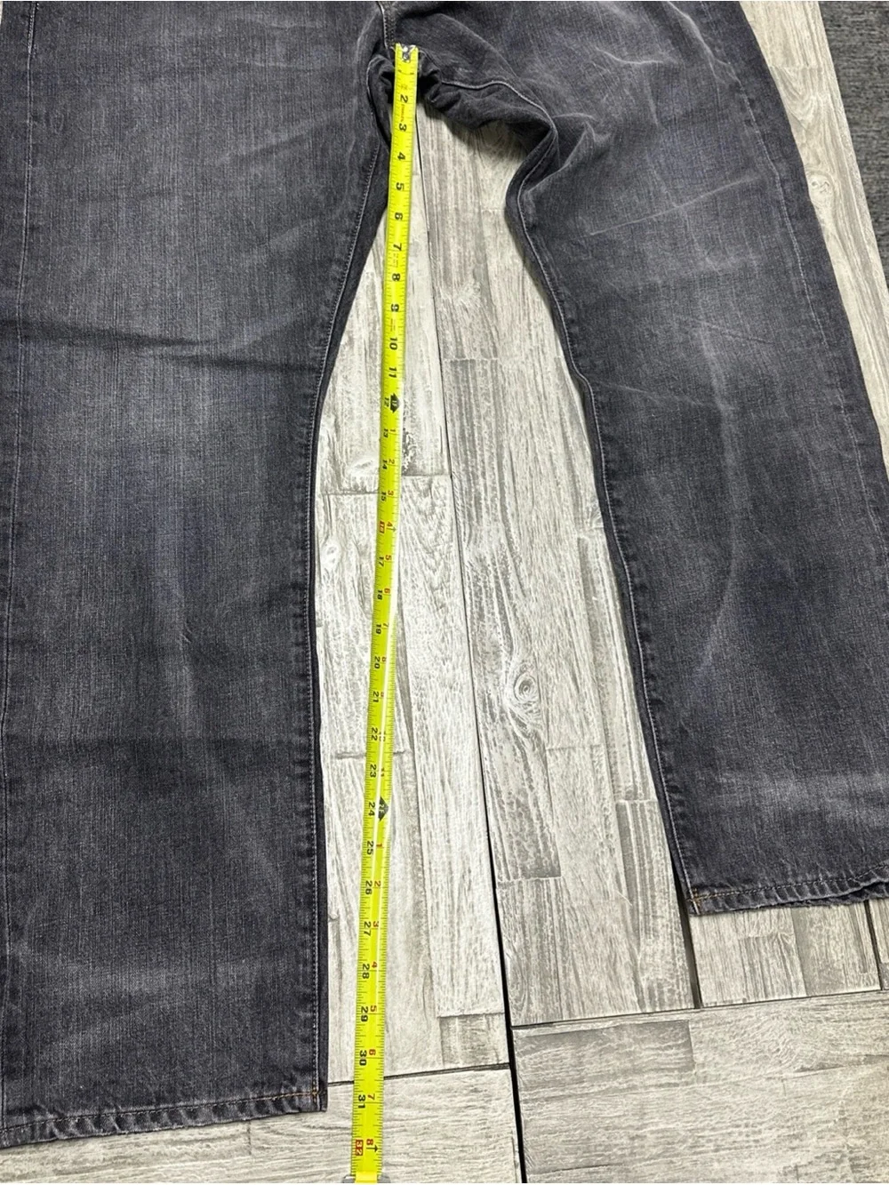 Denim & Supply Ralph Lauren Slim Jeans Washed Grey 40/32 Preppy Distressed